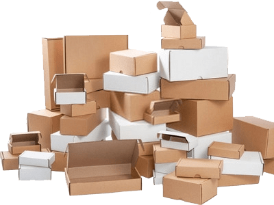 piles of custom boxes